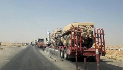 دخول قافلة عسكرية لقوات التحالف إلى الحسكة