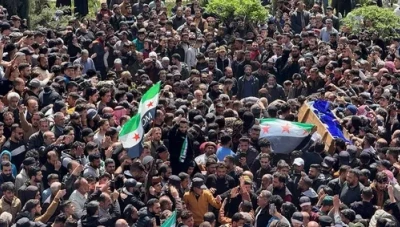 درعا: غضب ودعوات للتظاهر وتشييع لشهداء قصف الاحتلال