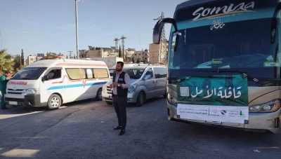 الحسكة: قافلة "الأمل 3" تنقل عائلات من مخيم الهول
