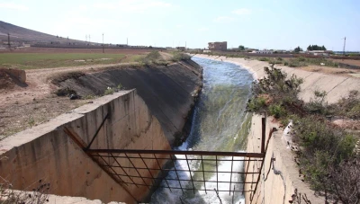 ضخ مياه نهر الفرات في قناة ري السفيرة لدعم الزراعة بريف حلب