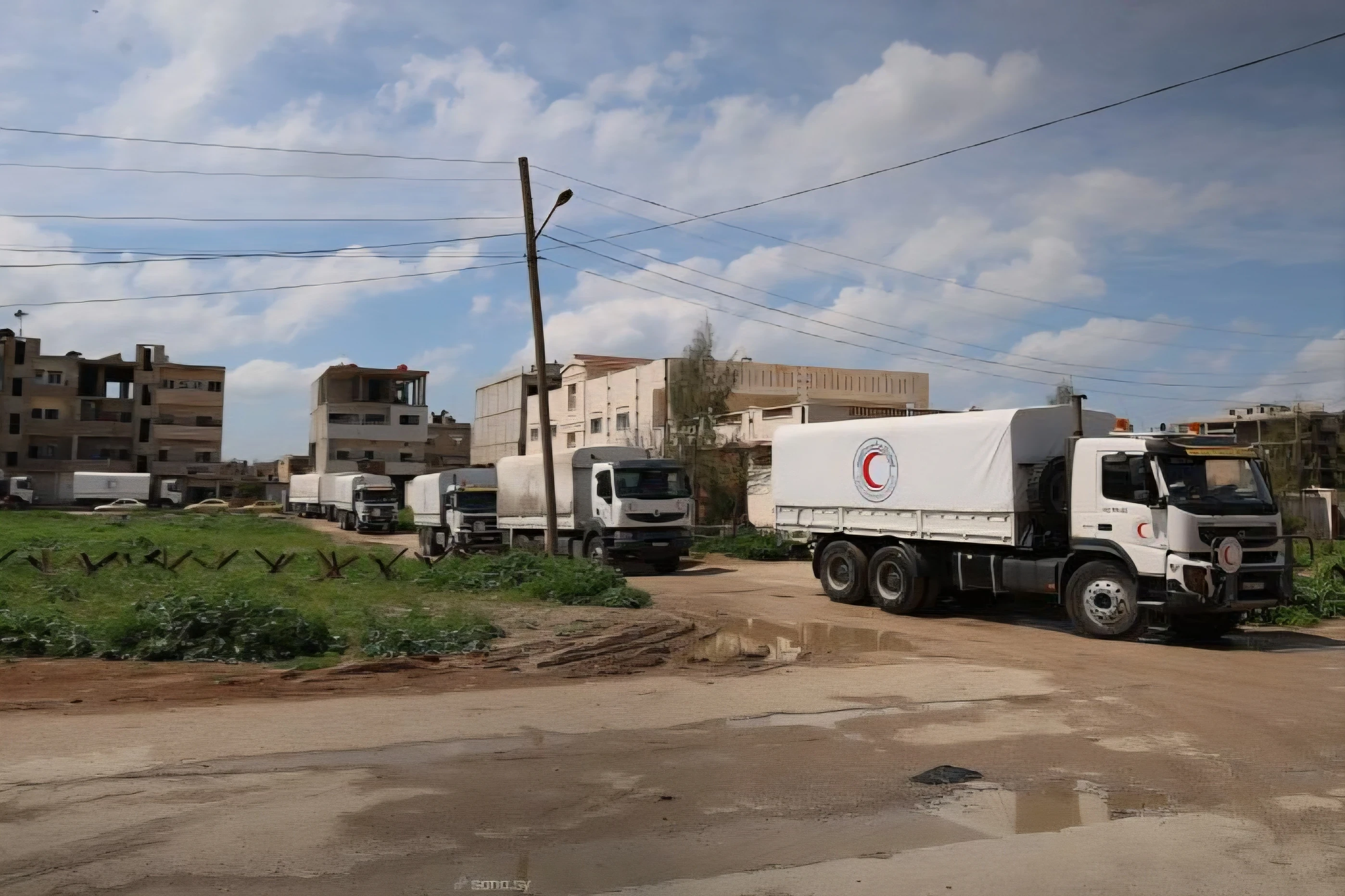 قافلة مساعدات ثانية تصل الحسكة لدعم متضرري السيول