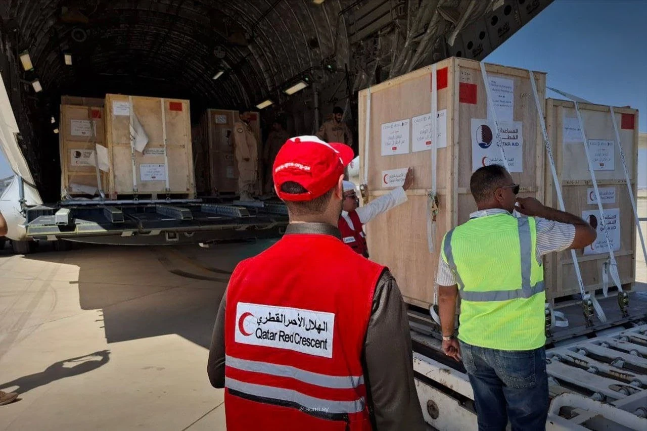 سوريا تتسلم مساعدات طبية قطرية لتعزيز القطاع الصحي
