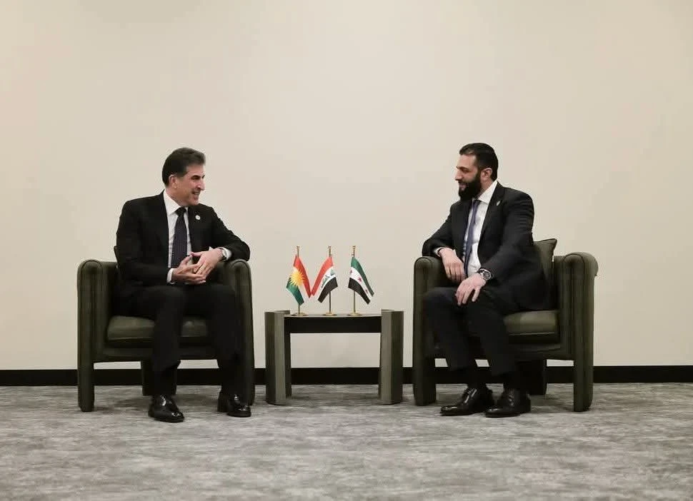 بارازاني يؤكد دعمه الكامل لسوريا ويشيد برؤية الرئيس الشرع لمستقبل البلاد