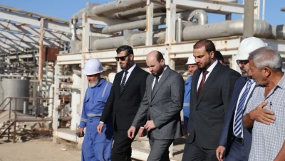وزير الطاقة يزور منشأة التيم النفطية والكهربائية في دير الزور