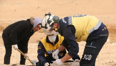 الدفاع المدني ينتشل رفات ثلاثة أشخاص مجهولي الهوية في ريف دمشق