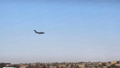 الثانية خلال أيام.. هبوط طائرة شحن أمريكية في قاعدة الشدادي بالحسكة