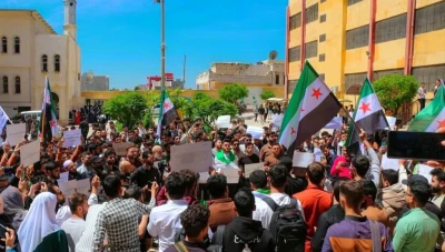 تخفيض القسط الجامعي.. طلاب "حلب الحرة" ينظمون وقفة احتجاجية