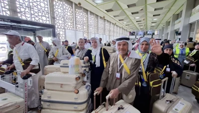 انطلاق أولى قوافل الحجاج السوريين من مطار دمشق إلى جدة