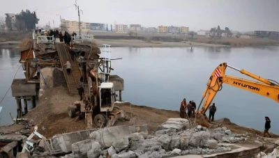 بدء تأهيل جسر الرقة القديم تمهيداً لإعادته للخدمة خلال 20 يوماً