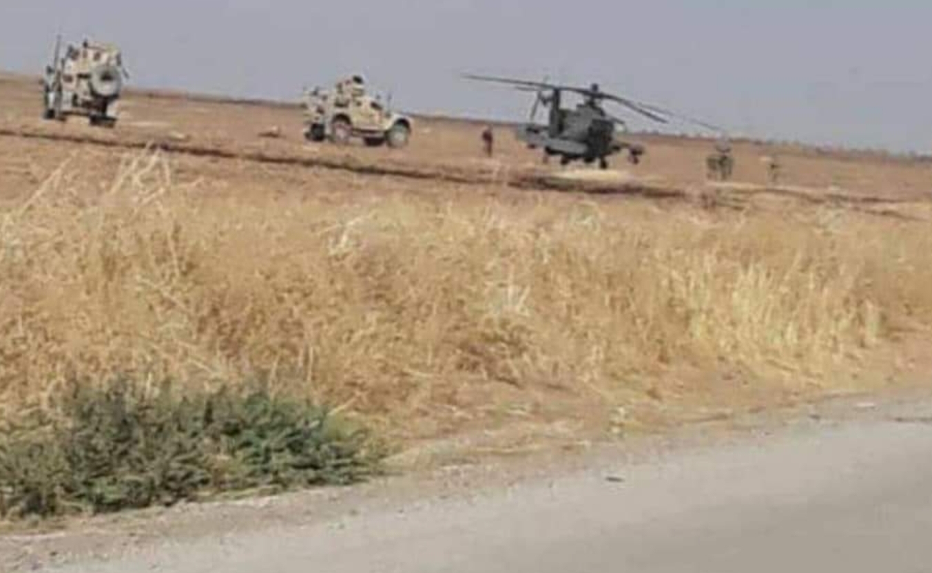 Нападение на поставки. Вертолеты США В Сирии. Сопровождение вертолетами российских военных. Вертолет Сирии т128.