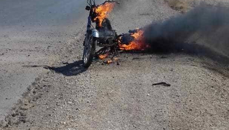 انفجار دراجة مفخخة قرب مقر 