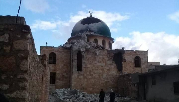 النظام يقصف مسجداً بريف حلب الغربي