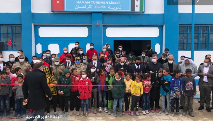 بلدية تركية تفتتح مدرسة ثانوية بعد ترميمها في تل أبيض