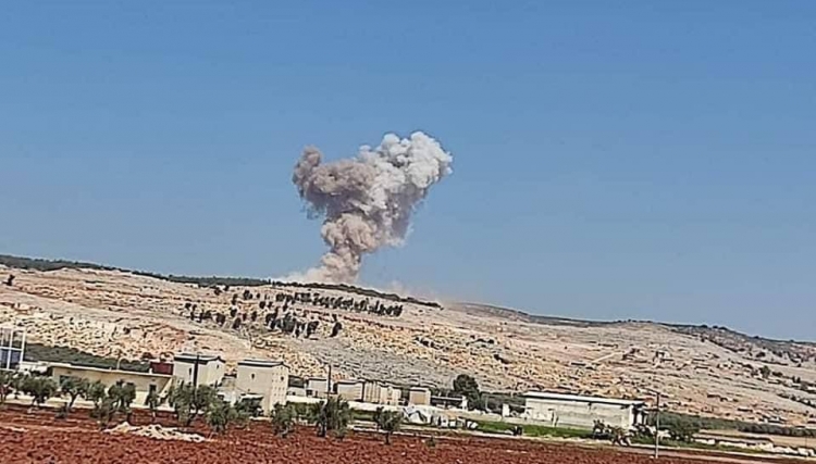 شهداء وجرحى بقصف جوي روسي على إدلب