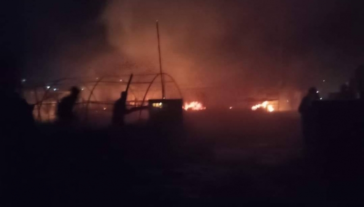 وفاة طفلين بحريق في مخيم التوينة غرب الحسكة 