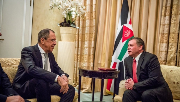 لافروف يلتقي ملك الأردن لبحث الملف السوري 